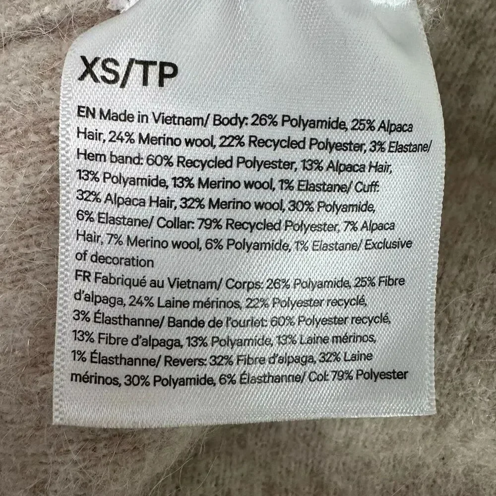 Lululemon XS Alpaca Wool-blend V-neck Sweater